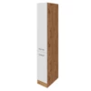 Armoire Apothicaire Sorrella 30cm 2 Tiroirs - Blanc/chêne