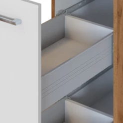 Armoire Apothicaire Sorrella 30cm 2 Tiroirs - Blanc/chêne -EMOB-MEUBLES Ventes Ontwerp zonder titel 2022 07 04T112544.756 8e56