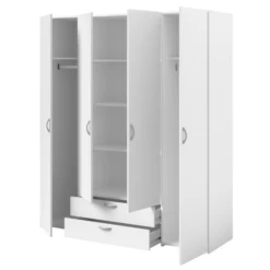 Armoire De Rangement Salvador 4 Portes & 2 Tiroirs - Blanc 15 Armoire De Rangement Salvador 4 Portes & 2 Tiroirs - Blanc -EMOB-MEUBLES Ventes Ontwerp zonder titel 2022 10 27T105622.384 aa11