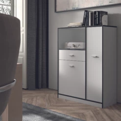 Armoire Pour Micro-ondes Inga-blanc/gris -EMOB-MEUBLES Ventes Ontwerp zonder titel 2022 12 22T144031.248 e778