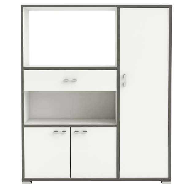 Armoire à Micro-ondes Zira-blanc Mat 1 Armoire à Micro-ondes Zira-blanc Mat