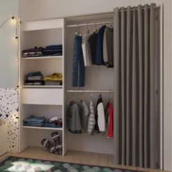 Armoire Extensible Boutique 114/168 Cm-blanc Mat