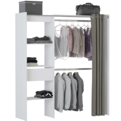 Armoire Extensible Boutique 114/168 Cm-blanc Mat -EMOB-MEUBLES Ventes Ontwerp zonder titel 2023 04 04T083943.774 127f