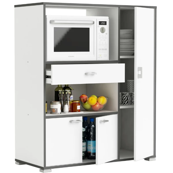 Armoire à Micro-ondes Zira-blanc Mat 2 Armoire à Micro-ondes Zira-blanc Mat – Image 2