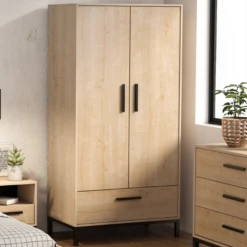 Armoire Craig-chêne Hamilton/noir Mat