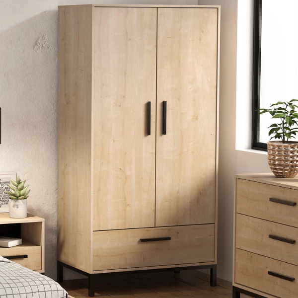 Armoire Craig-chêne Hamilton/noir Mat 1 Armoire Craig-chêne Hamilton/noir Mat