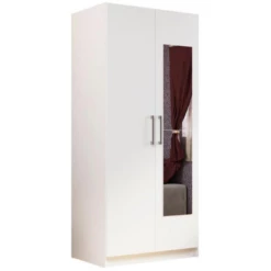 Armoire Rhea, 2 Portes Tournantes, 1 étagère Et 1 Tringle-blanc -EMOB-MEUBLES Ventes Ontwerp zonder titel 2023 04 19T132149.195 1 9f4a