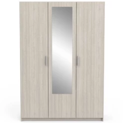 Armoire Prya 3 Portes Tournantes, 4 étagères Et 1 Tringle-Chêne Shannon -EMOB-MEUBLES Ventes Ontwerp zonder titel 2023 05 09T090120.813 3816