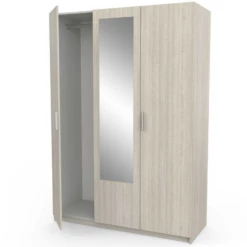 Armoire Prya 3 Portes Tournantes, 4 étagères Et 1 Tringle-Chêne Shannon -EMOB-MEUBLES Ventes Ontwerp zonder titel 2023 05 09T090153.900 c819