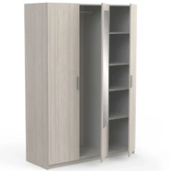 Armoire Prya 3 Portes Tournantes, 4 étagères Et 1 Tringle-Chêne Shannon -EMOB-MEUBLES Ventes Ontwerp zonder titel 2023 05 09T090317.220 f4ae