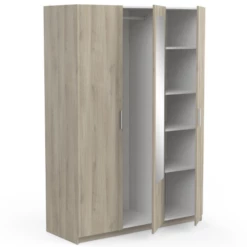 Armoire Prya 3 Portes Tournantes, 4 étagères Et 1 Tringle-Chêne Kronberg 10 Armoire Prya 3 Portes Tournantes, 4 étagères Et 1 Tringle-Chêne Kronberg -EMOB-MEUBLES Ventes Ontwerp zonder titel 2023 05 09T091510.993 8454