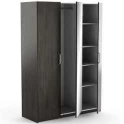Armoire Richy 3 Portes Tournantes, 1 Tringle Et 4 étagères-Chêne Waterford -EMOB-MEUBLES Ventes Ontwerp zonder titel 2023 05 09T135806.614 4fb7