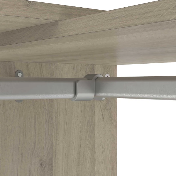 Armoire Modulable Swift 3 Tringles, 3 étagères, 1 Porte-chaussures, 1 étagère à Chapeaux Et 3 Tiroirs-Chêne Kronberg/blanc Mat 6 Armoire Modulable Swift 3 Tringles, 3 étagères, 1 Porte-chaussures, 1 étagère à Chapeaux Et 3 Tiroirs-Chêne Kronberg/blanc Mat – Image 6