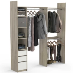 Armoire Modulable Swift 3 Tringles, 3 étagères, 1 Porte-chaussures, 1 étagère à Chapeaux Et 3 Tiroirs-Chêne Kronberg/blanc Mat 13 Armoire Modulable Swift 3 Tringles, 3 étagères, 1 Porte-chaussures, 1 étagère à Chapeaux Et 3 Tiroirs-Chêne Kronberg/blanc Mat -EMOB-MEUBLES Ventes Ontwerp zonder titel 2023 05 11T103723.380 d3c6