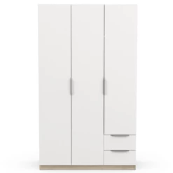 Armoire Spectre 120cm - Blanc Mat/chêne -EMOB-MEUBLES Ventes Ontwerp zonder titel 2023 06 09T101337.922 04ec
