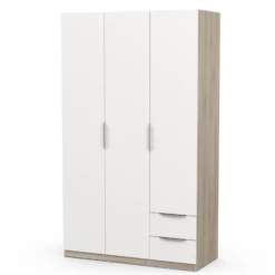 Armoire Spectre 120cm - Blanc Mat/chêne -EMOB-MEUBLES Ventes Ontwerp zonder titel 2023 06 09T101403.936 fc66