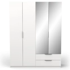 Armoire Spectre 157cm Avec Miroir - Blanc Mat -EMOB-MEUBLES Ventes Ontwerp zonder titel 2023 06 09T102652.429 be9a