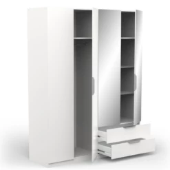 Armoire Spectre 157cm Avec Miroir - Blanc Mat -EMOB-MEUBLES Ventes Ontwerp zonder titel 2023 06 09T102748.797 ddb8