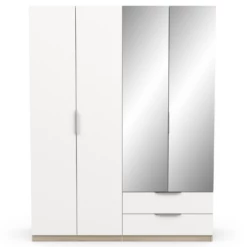 Armoire Spectre 157cm Avec Miroir - Blanc Mat/chêne 10 Armoire Spectre 157cm Avec Miroir - Blanc Mat/chêne -EMOB-MEUBLES Ventes Ontwerp zonder titel 2023 06 09T104553.885 e4ec