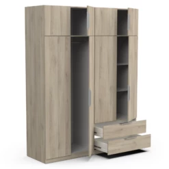 Armoire Spectre 157cm 8 Portes & 2 Tiroirs - Décor Chêne 8 Armoire Spectre 157cm 8 Portes & 2 Tiroirs - Décor Chêne -EMOB-MEUBLES Ventes Ontwerp zonder titel 2023 06 09T115713.806 f552