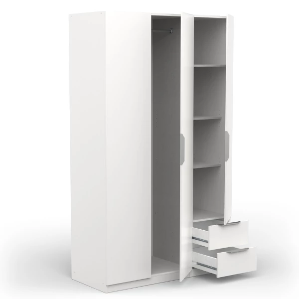 Armoire Spectre 120cm - Blanc Mat 3 Armoire Spectre 120cm - Blanc Mat – Image 3